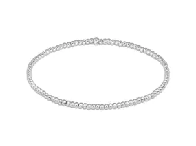 Classic Sterling 2mm Bead Bracelet