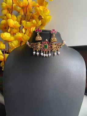 Collar Beads multi stone Necklace