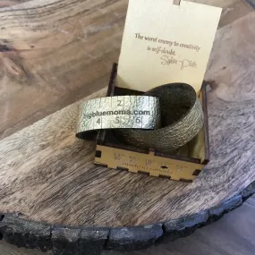 Creative Measures Bracelet | Metallic Gold