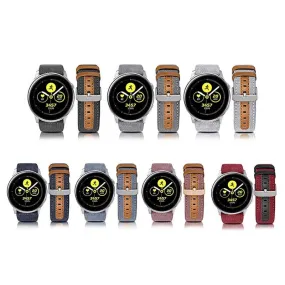 Denim & Leather Watch Straps Compatible with the Lacoste 22mm Range