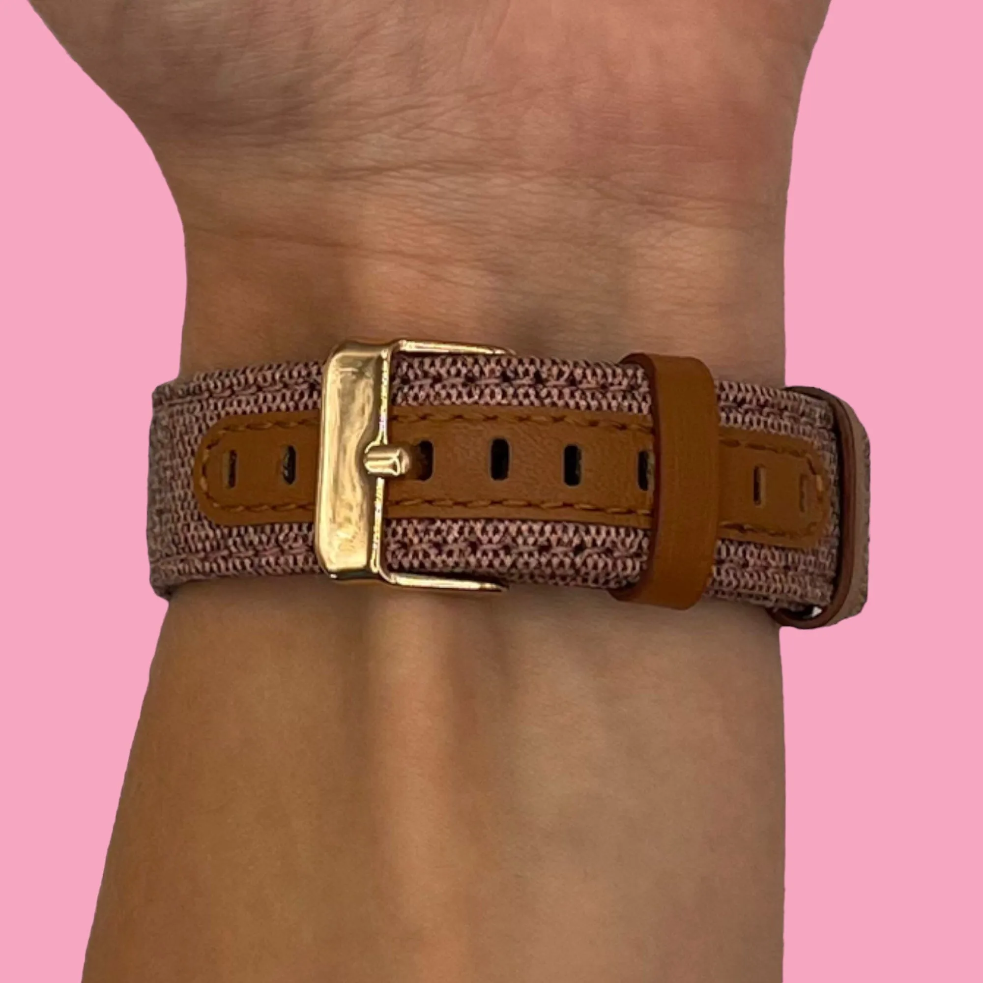 Denim & Leather Watch Straps Compatible with the Lacoste 22mm Range