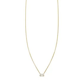 Diamond Bar Pendant Necklace