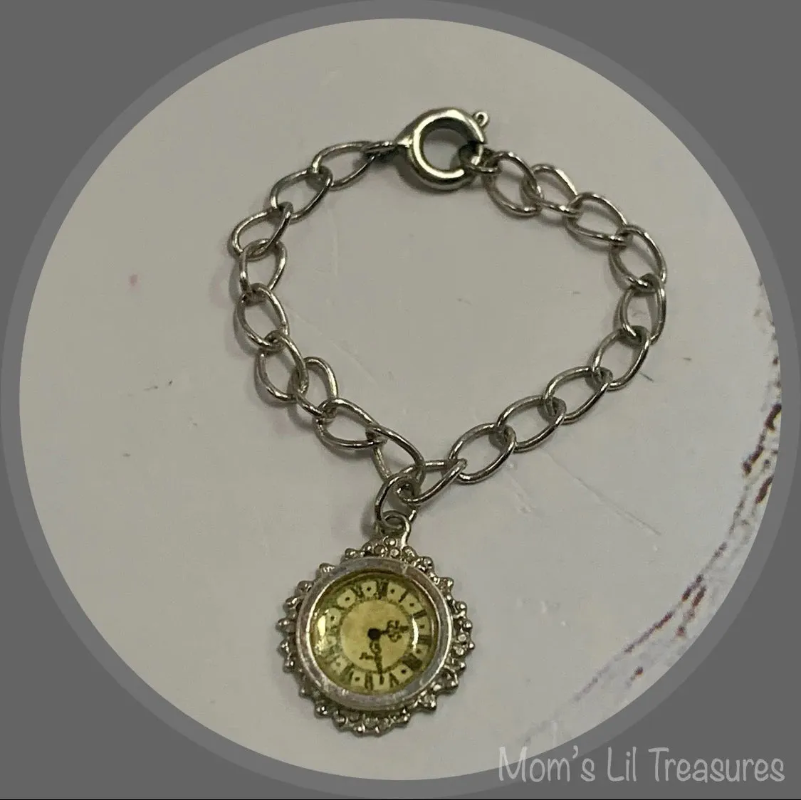 Doll Watch Dangle Charm Bracelet • 18 Inch Fashion Doll Jewelry