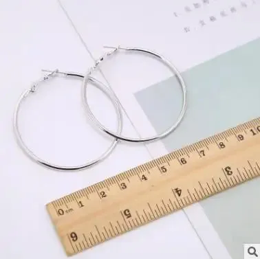 Earrings Charm Feast Exaggerated Geometric Round Shiny Circle Frosted Crystal Big Earrings Fashion Jewelry Women's New Design