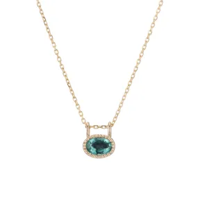 East West Emerald Necklace (ready to ship option)*