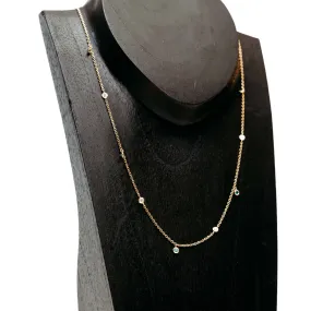 Emerald Pools Bezel Necklace