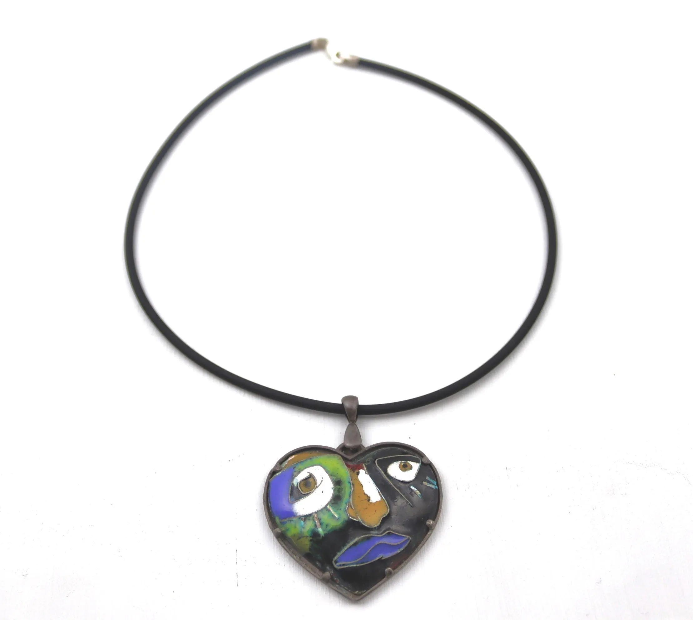 Face Heart Necklace