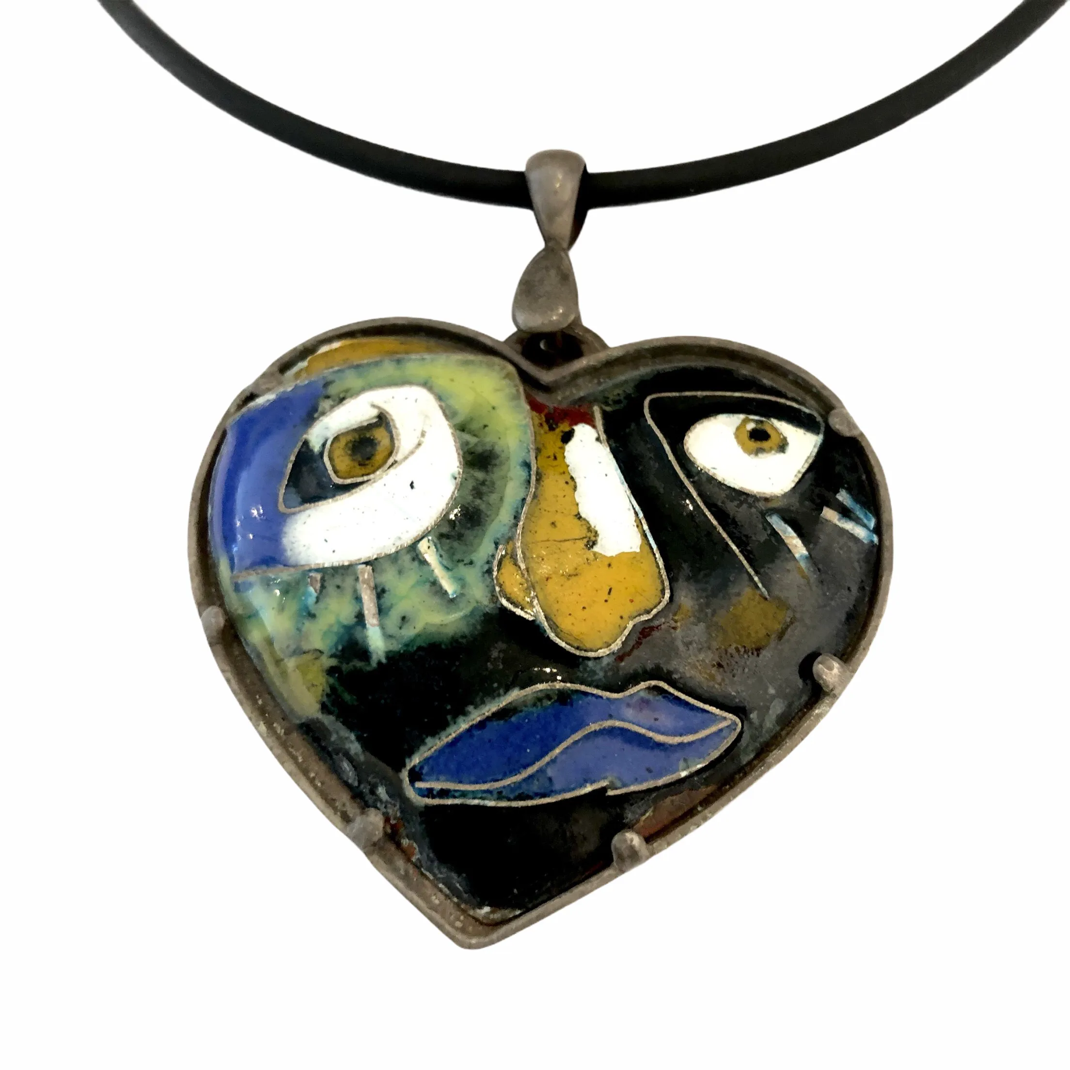 Face Heart Necklace