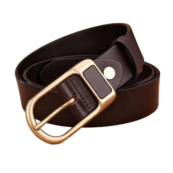 Fashion Brown Genuine Leather Belt 時尚棕色牛皮皮帶 KCBELT1103