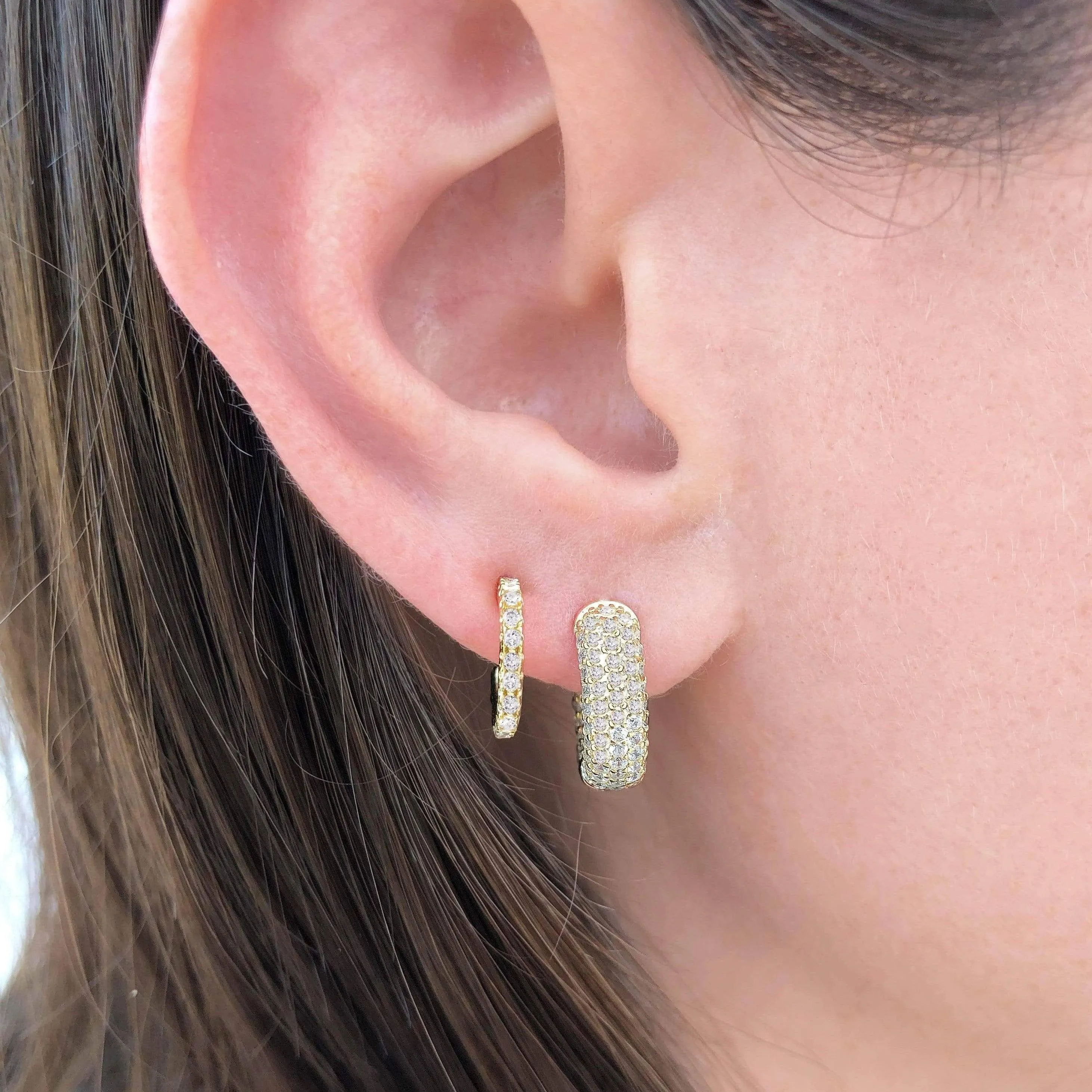 Frosted | Huggie Hoop Earrings