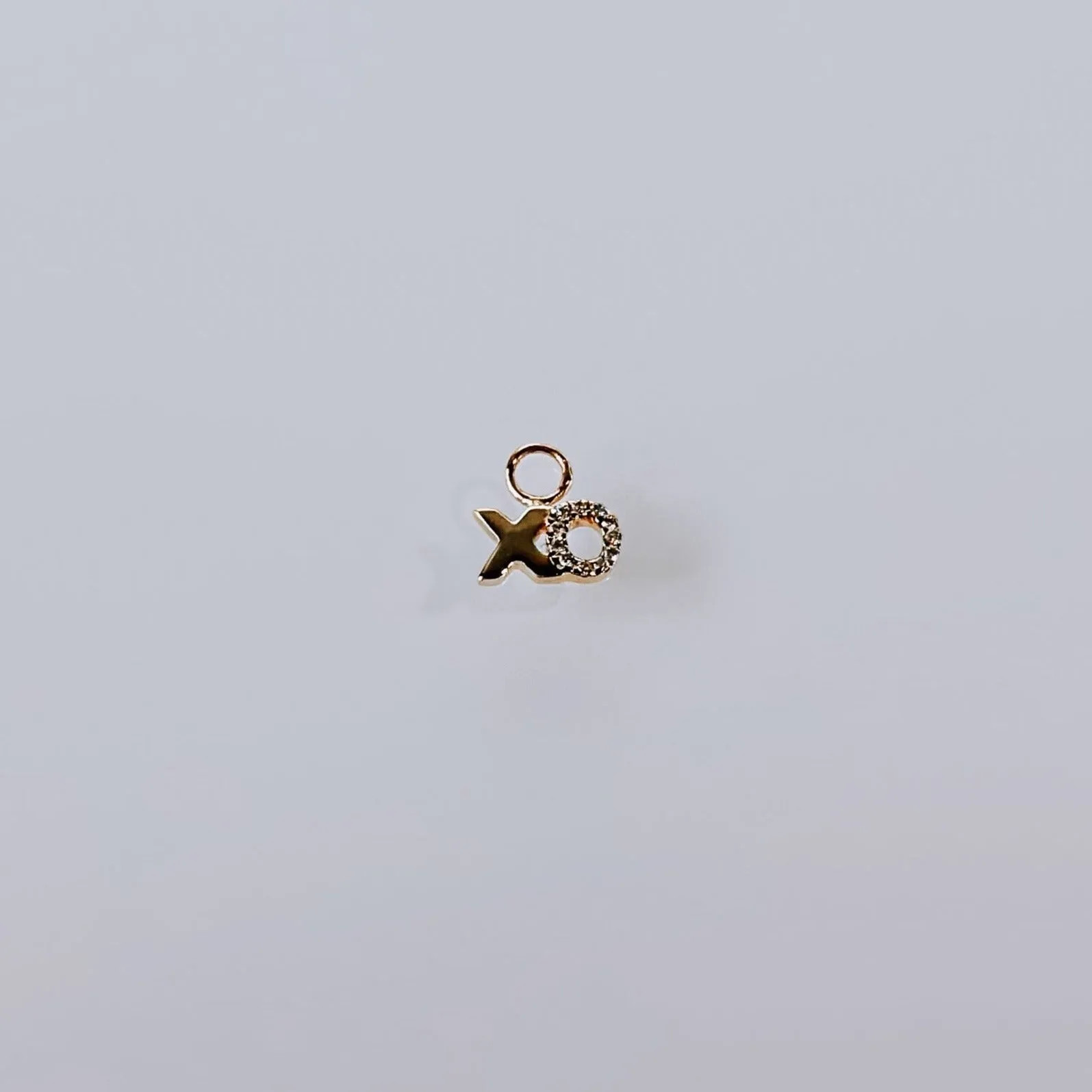 FUSE by Roset - 10K Gold Ear Charms Hugs & Kisses Diamond  "XO, ROSET"