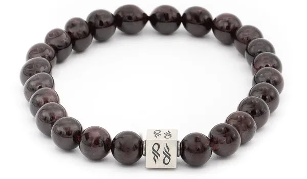 Garnet Natural Gemstone Centerpiece Bracelet