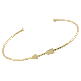 Gold-Dipped Arrow Cuff Bracelet