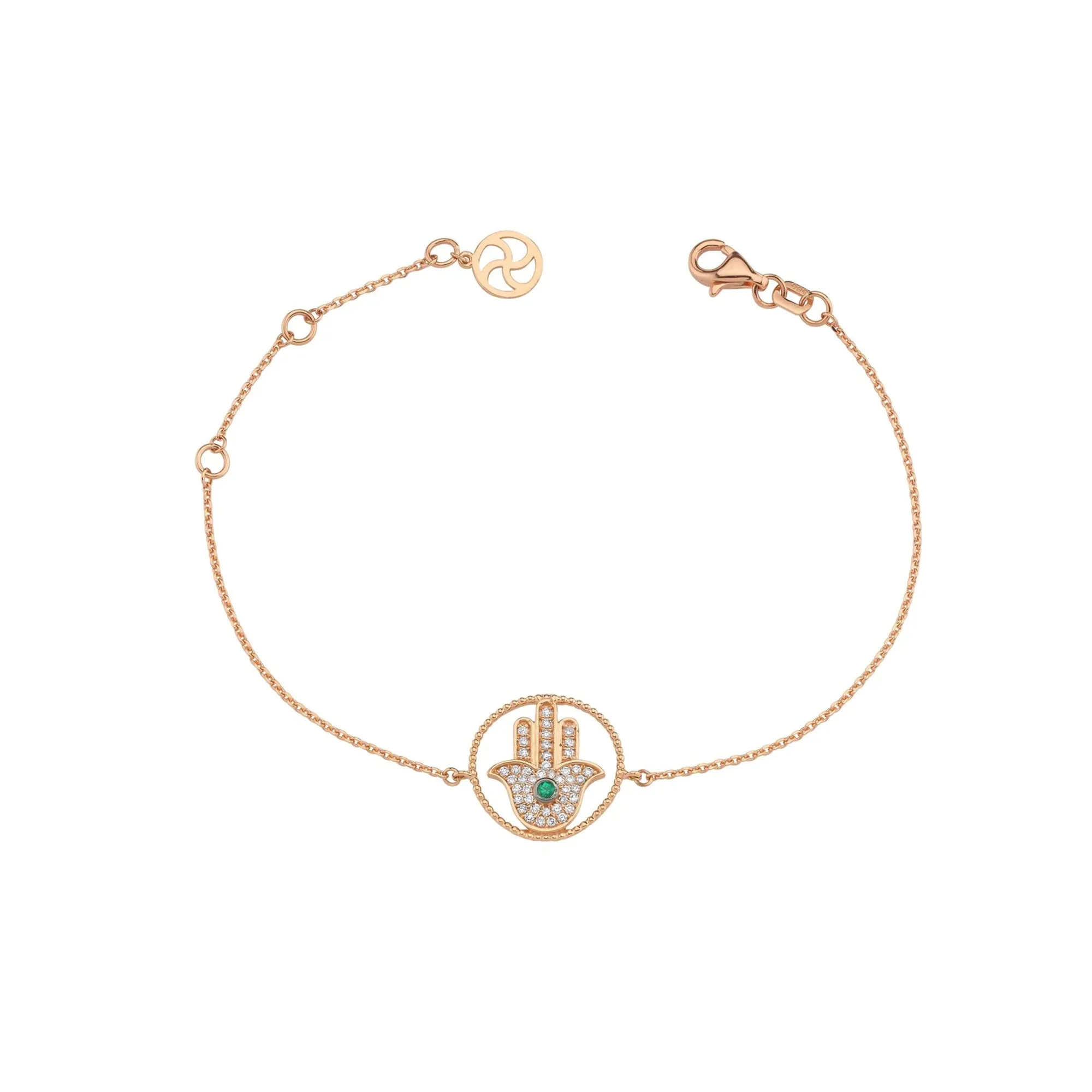 HAMSA GOLD DIAMOND BRACELET