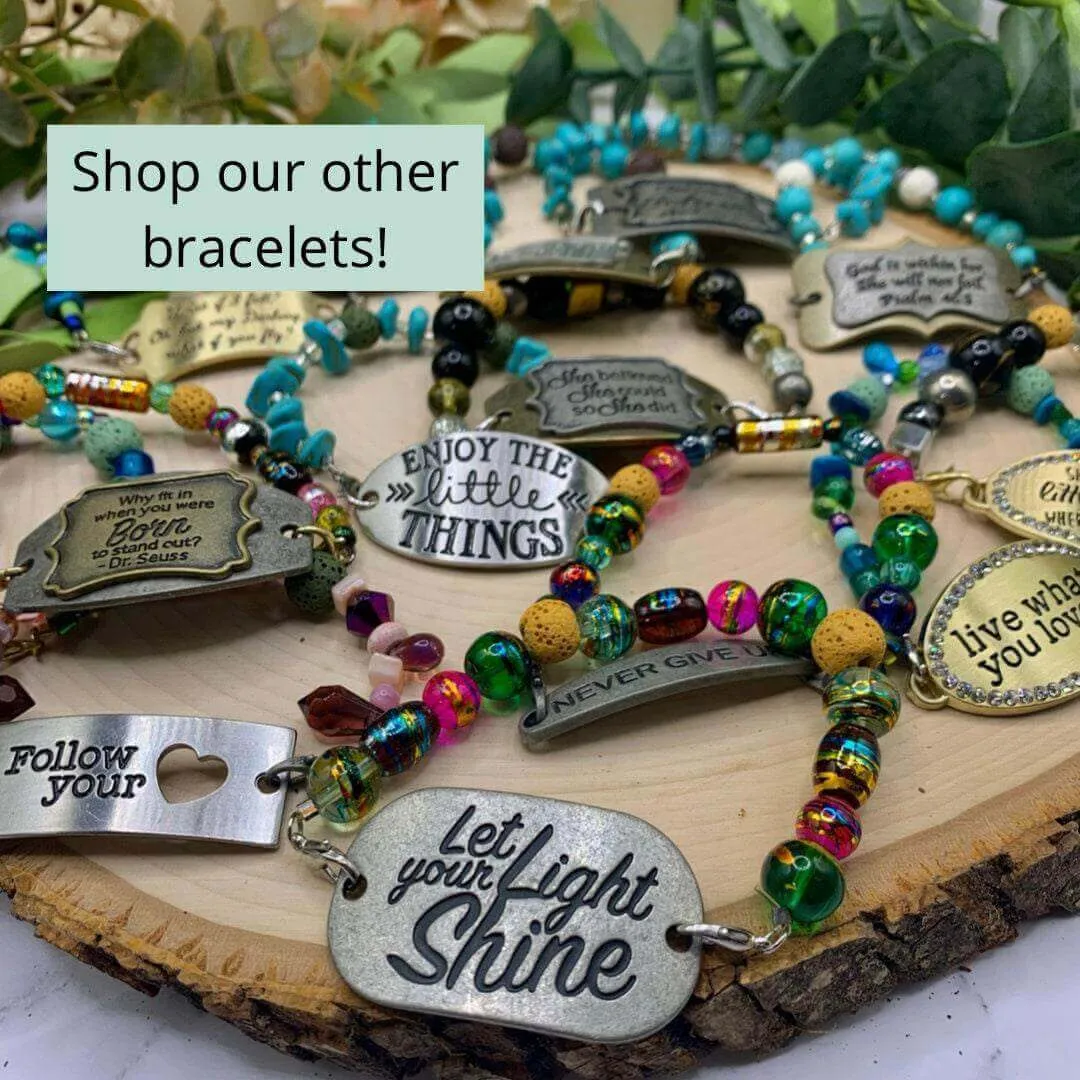 Handmade Beaded Bracelet- Follow Your heart