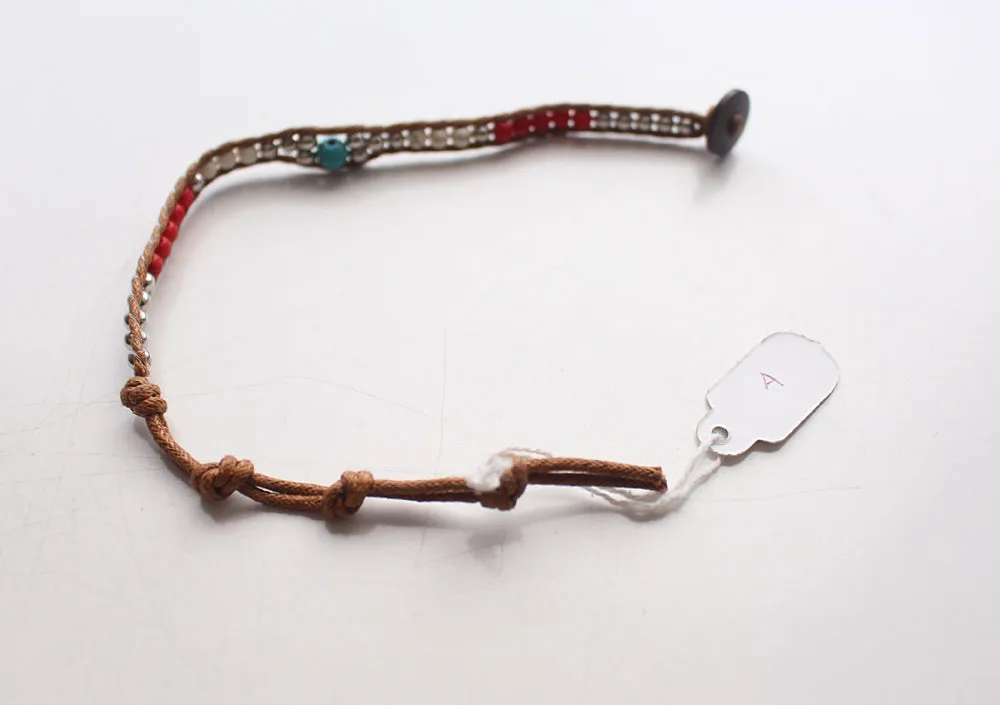 Handwoven Rainbow Beads Teen Bracelet