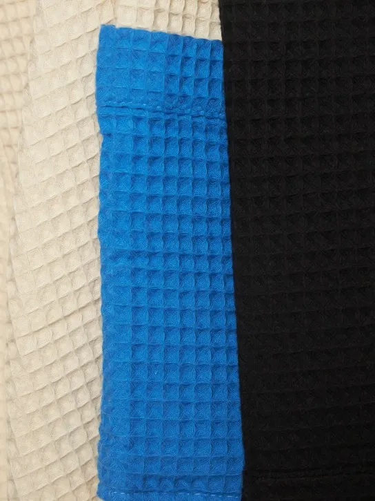 HAY   Waffle cotton blend bathrobe 
