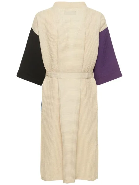 HAY   Waffle cotton blend bathrobe 