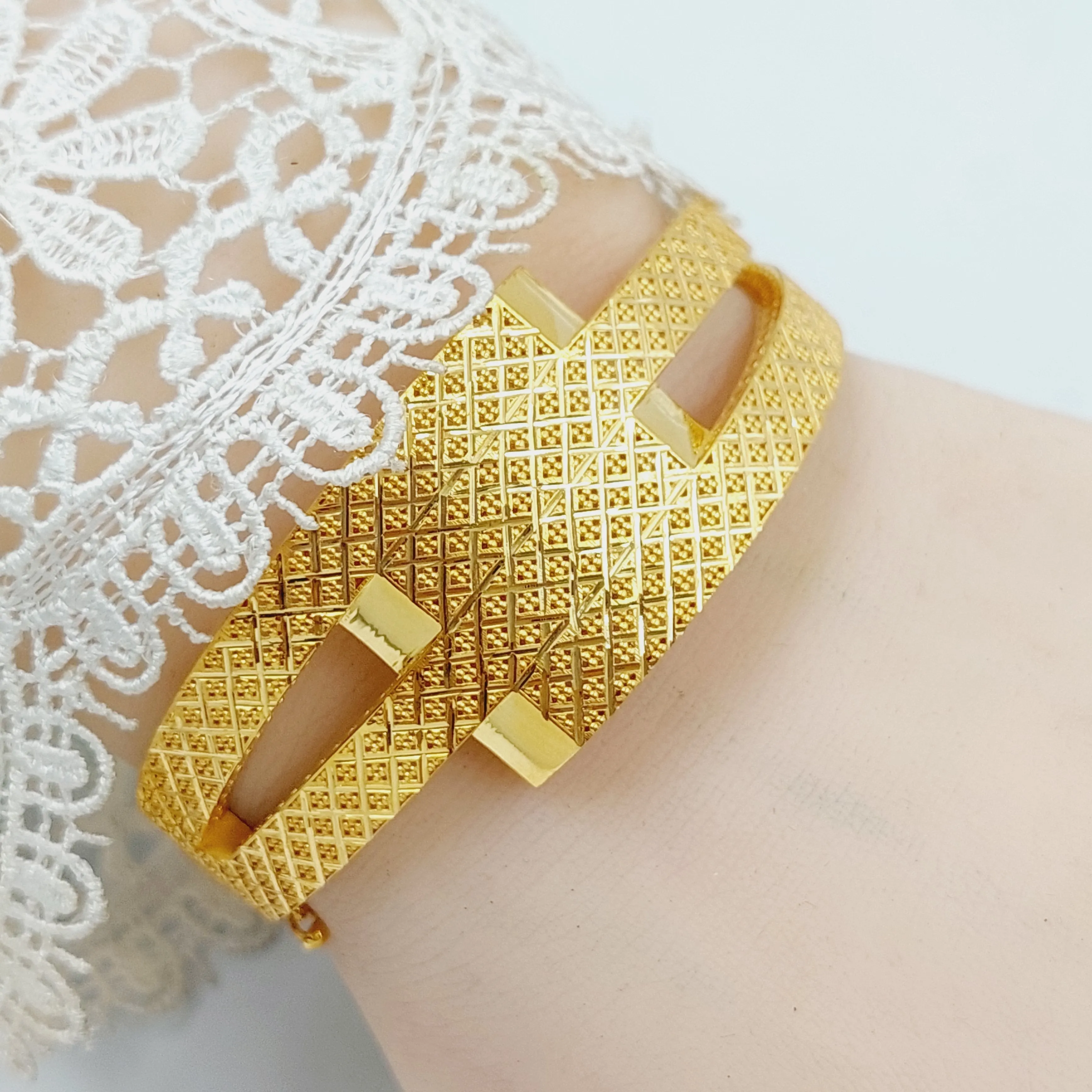 Hexa Bangle Bracelet