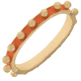 Jenna Chunky Enamel Studded Metal Hinge Bracelet
