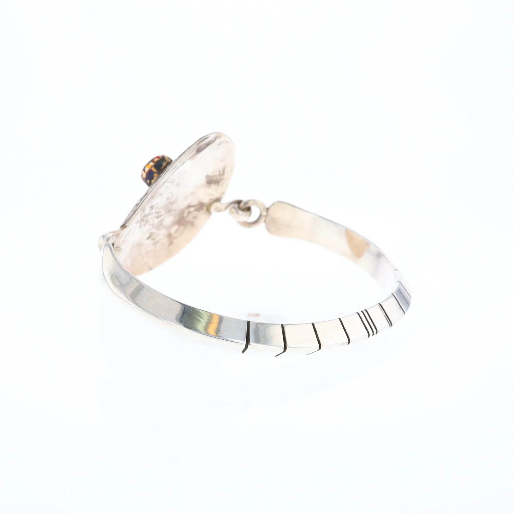 Kokopelli Amber and Amethyst Bracelet