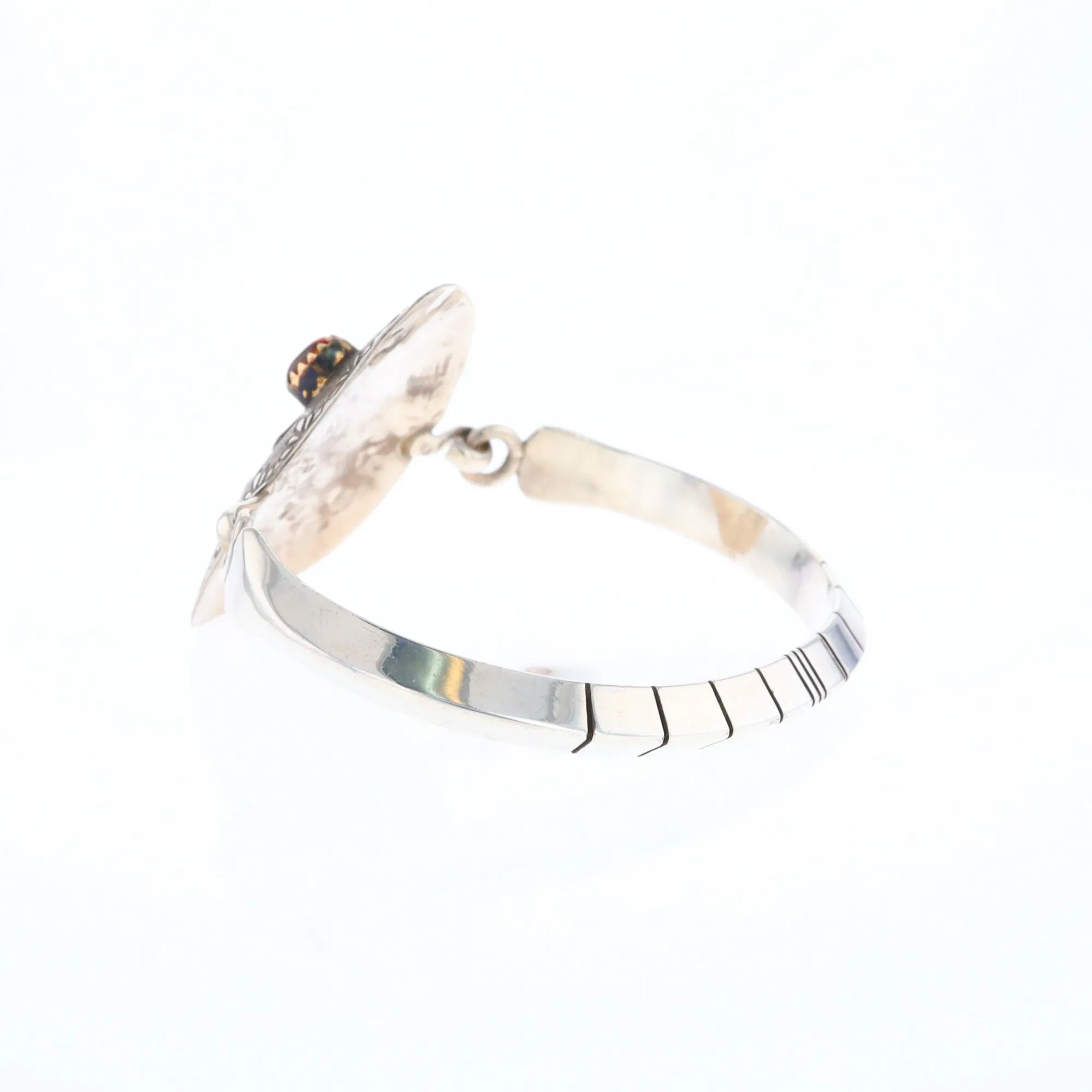 Kokopelli Amber and Amethyst Bracelet
