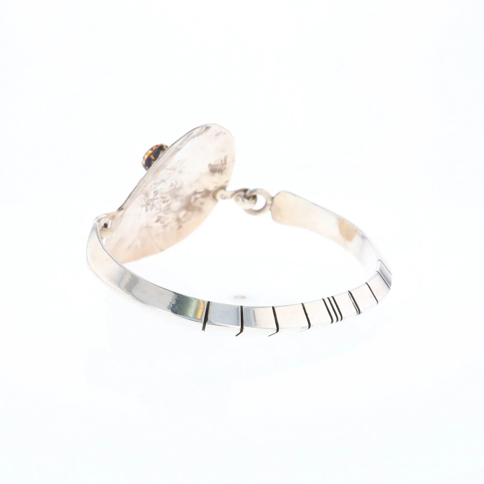 Kokopelli Amber and Amethyst Bracelet