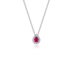 Lafonn Classic Ruby Necklace N0325CRP18
