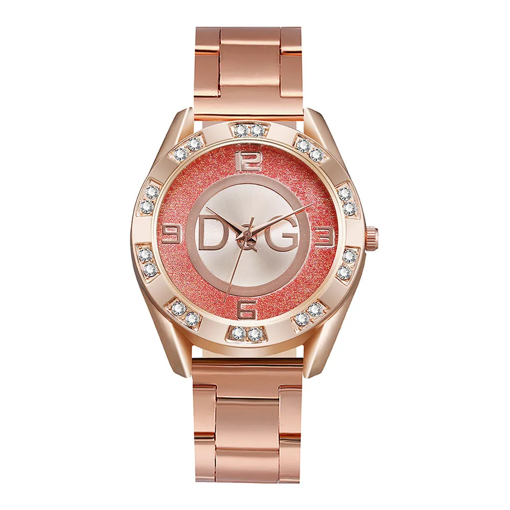 Luxury women Famous Brand Casual Quartz Watch women Gold Silver Full Steel Watche