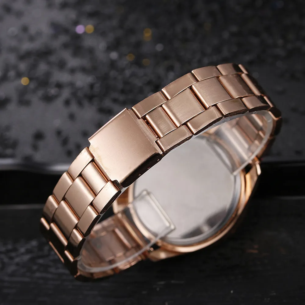 Luxury women Famous Brand Casual Quartz Watch women Gold Silver Full Steel Watche