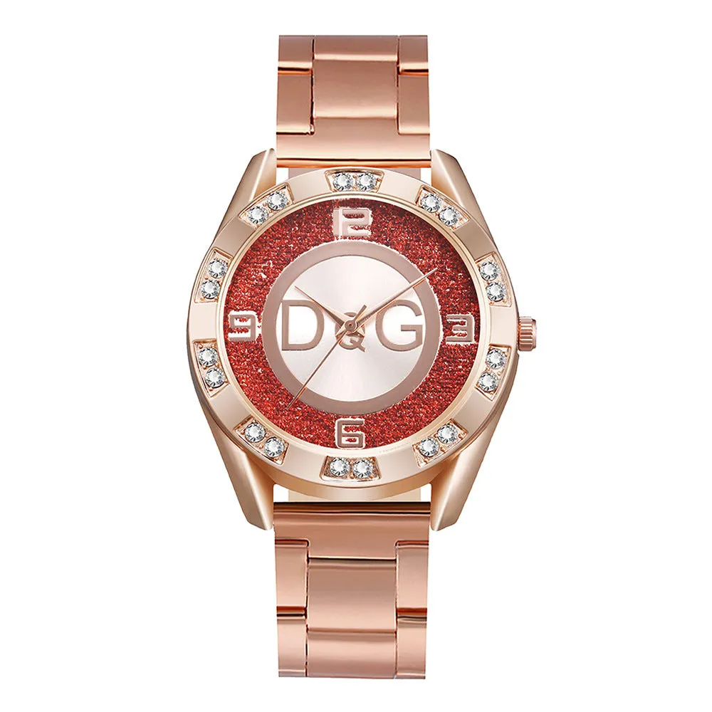 Luxury women Famous Brand Casual Quartz Watch women Gold Silver Full Steel Watche