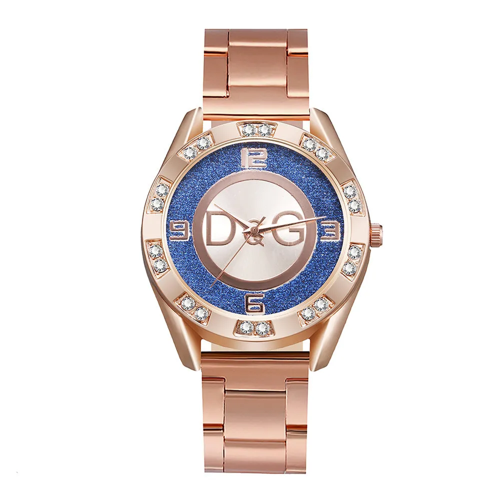 Luxury women Famous Brand Casual Quartz Watch women Gold Silver Full Steel Watche