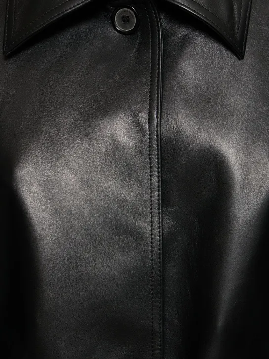 Magda Butrym   Leather belted jacket 