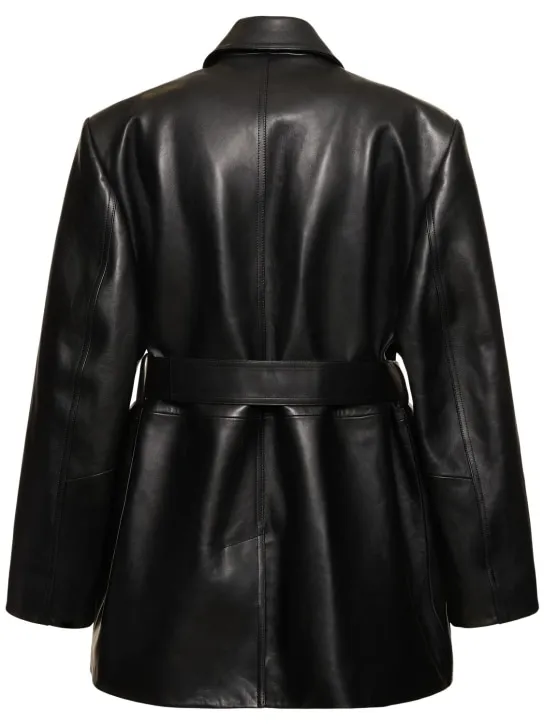 Magda Butrym   Leather belted jacket 
