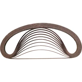 Makita (A-34481) 3/8" x 21" Abrasive Belt, 120 Grit, 10/pk