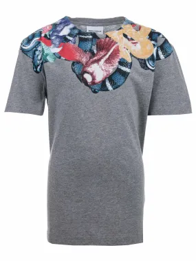 Marcelo Burlon Kids Boy's "Color Snake" Grey T-Shirt