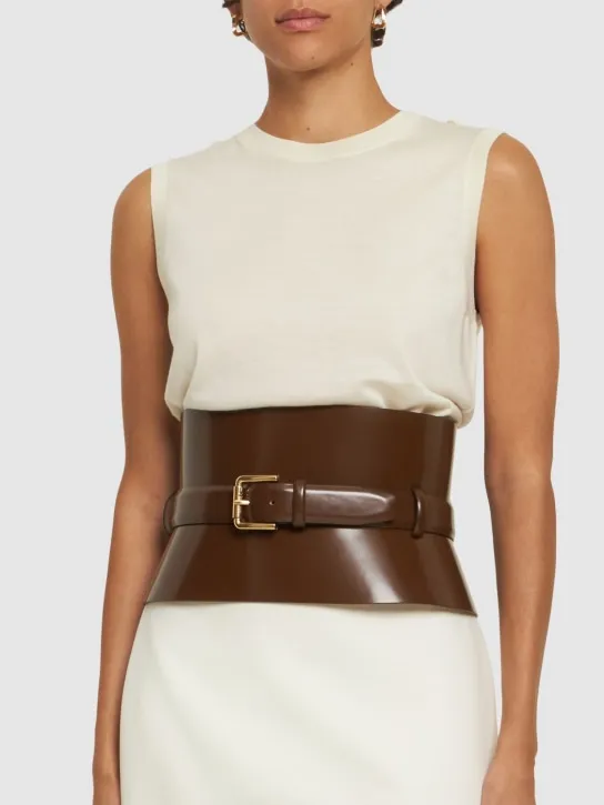 Max Mara   175 Bustier leather belt 