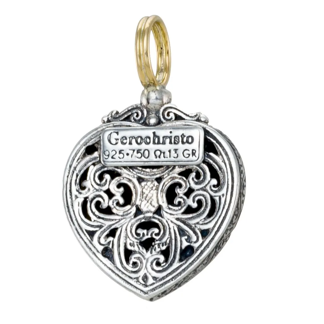 Meadow Shadows Ruby Heart Pendant