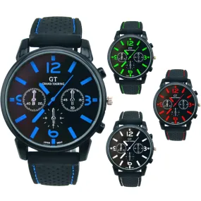 Men's GT Racing Style Wrist Watch in Four Colors