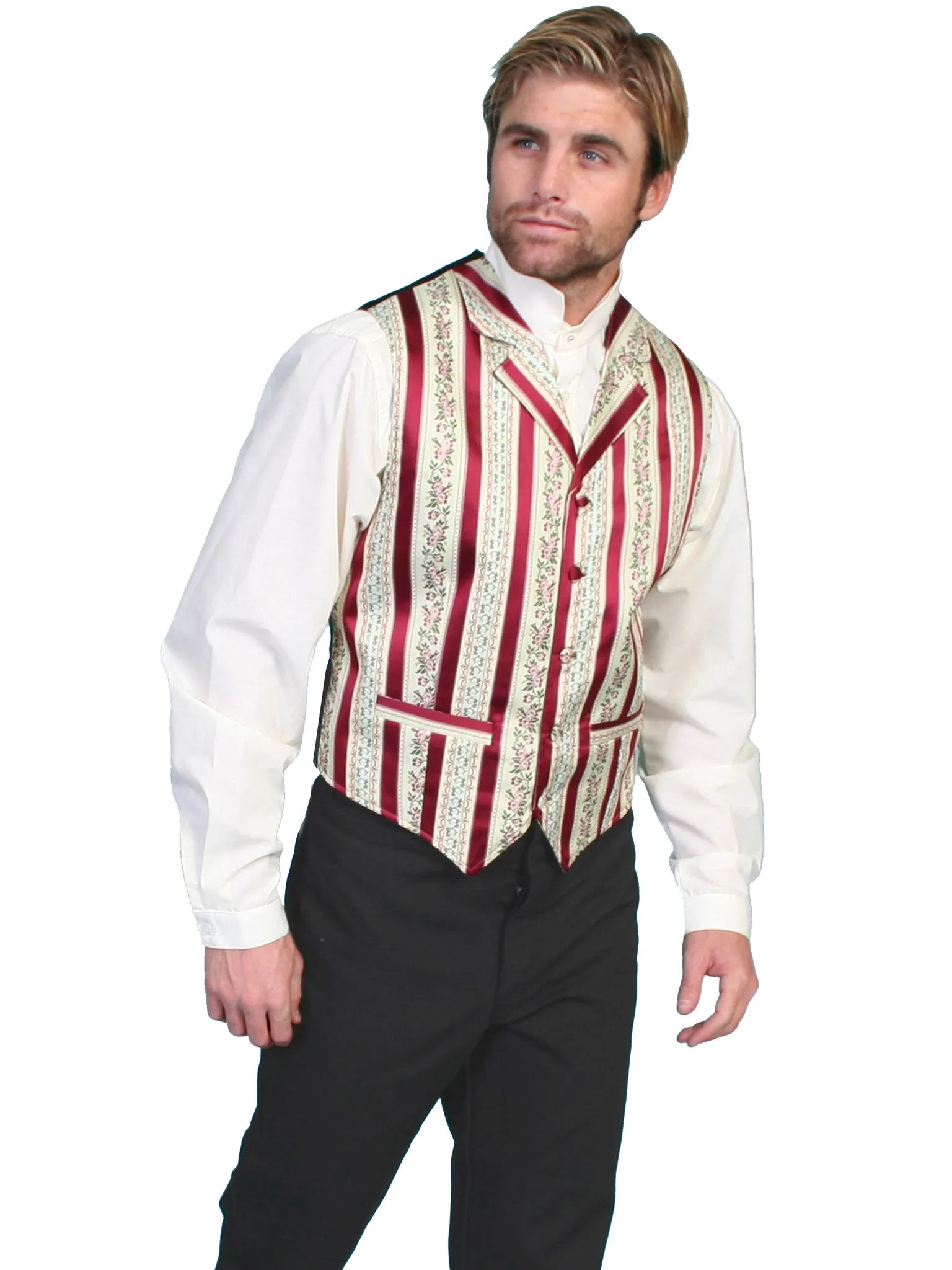 Men's Western Vest Collection: Rangewear Barbershop Stripe