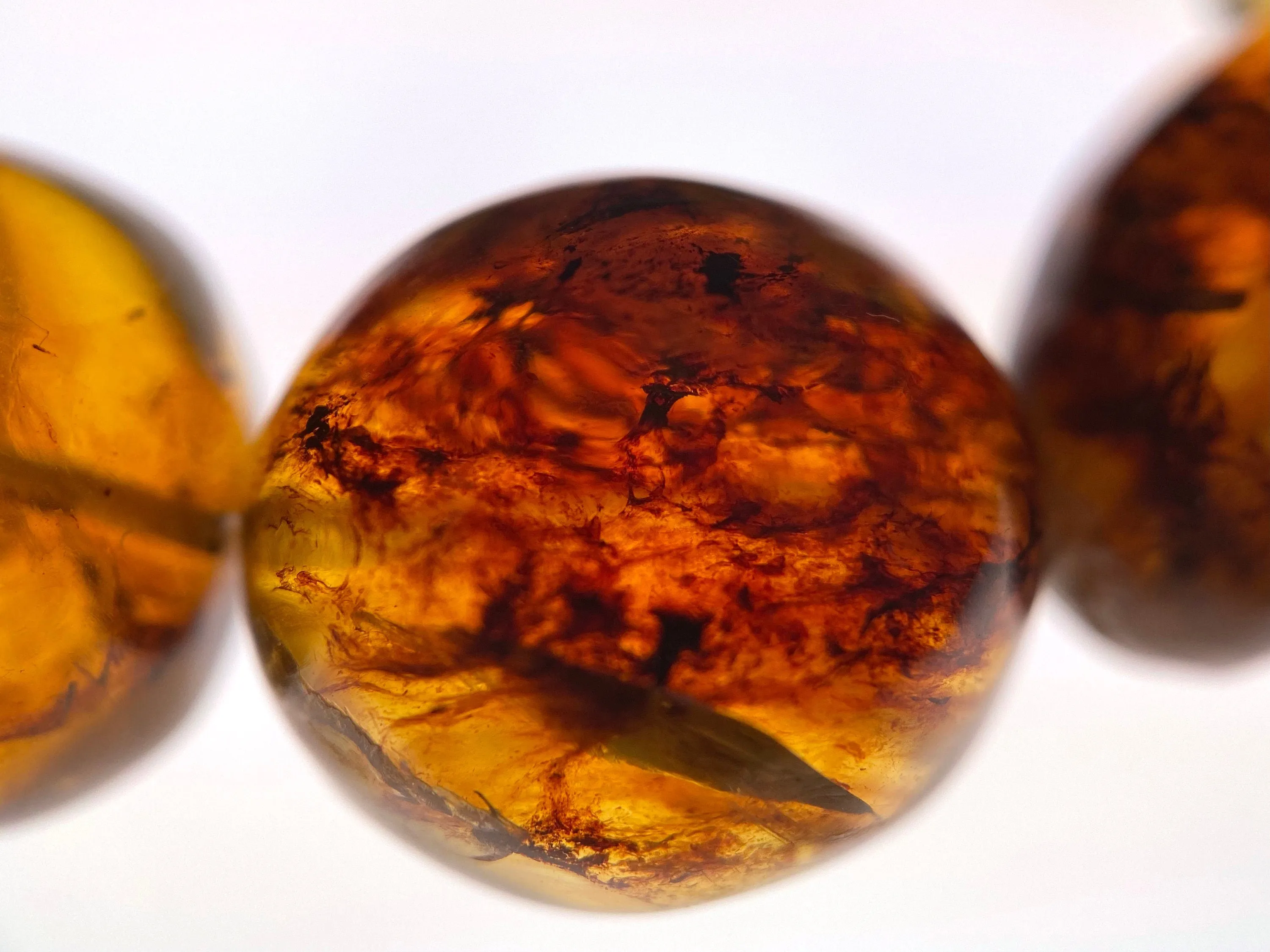 Mexican AMBER Crystal Bracelet - Beaded Bracelet, Handmade Jewelry, Healing Crystals and Stones, 48275