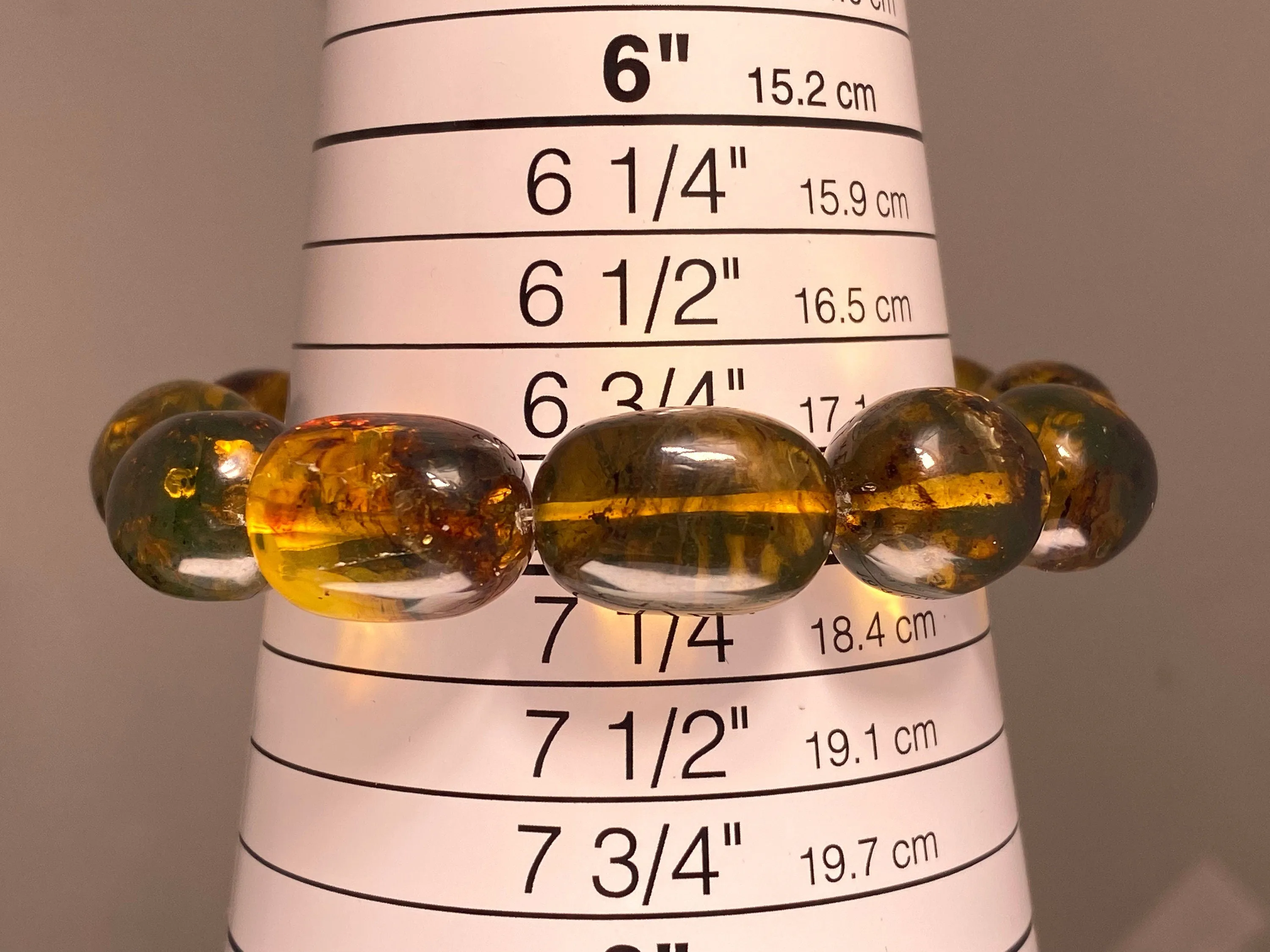 Mexican AMBER Crystal Bracelet - Beaded Bracelet, Handmade Jewelry, Healing Crystals and Stones, 48276