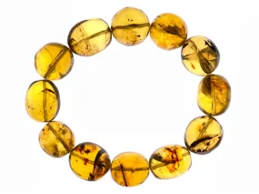 Mexican AMBER Crystal Bracelet - Beaded Bracelet, Handmade Jewelry, Healing Crystals and Stones, 48449