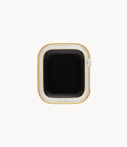 Michele Series 7 and 8, 41MM Diamond Case For Apple Watch in 18K Gold-Plated