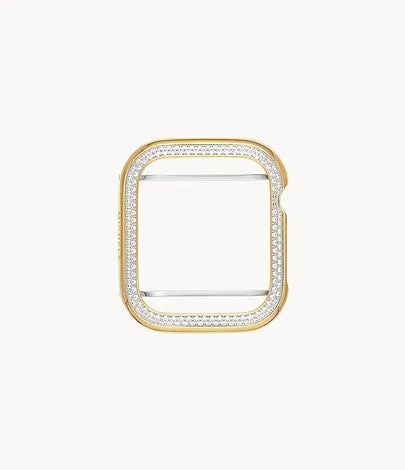 Michele Series 7 and 8, 41MM Diamond Case For Apple Watch in 18K Gold-Plated