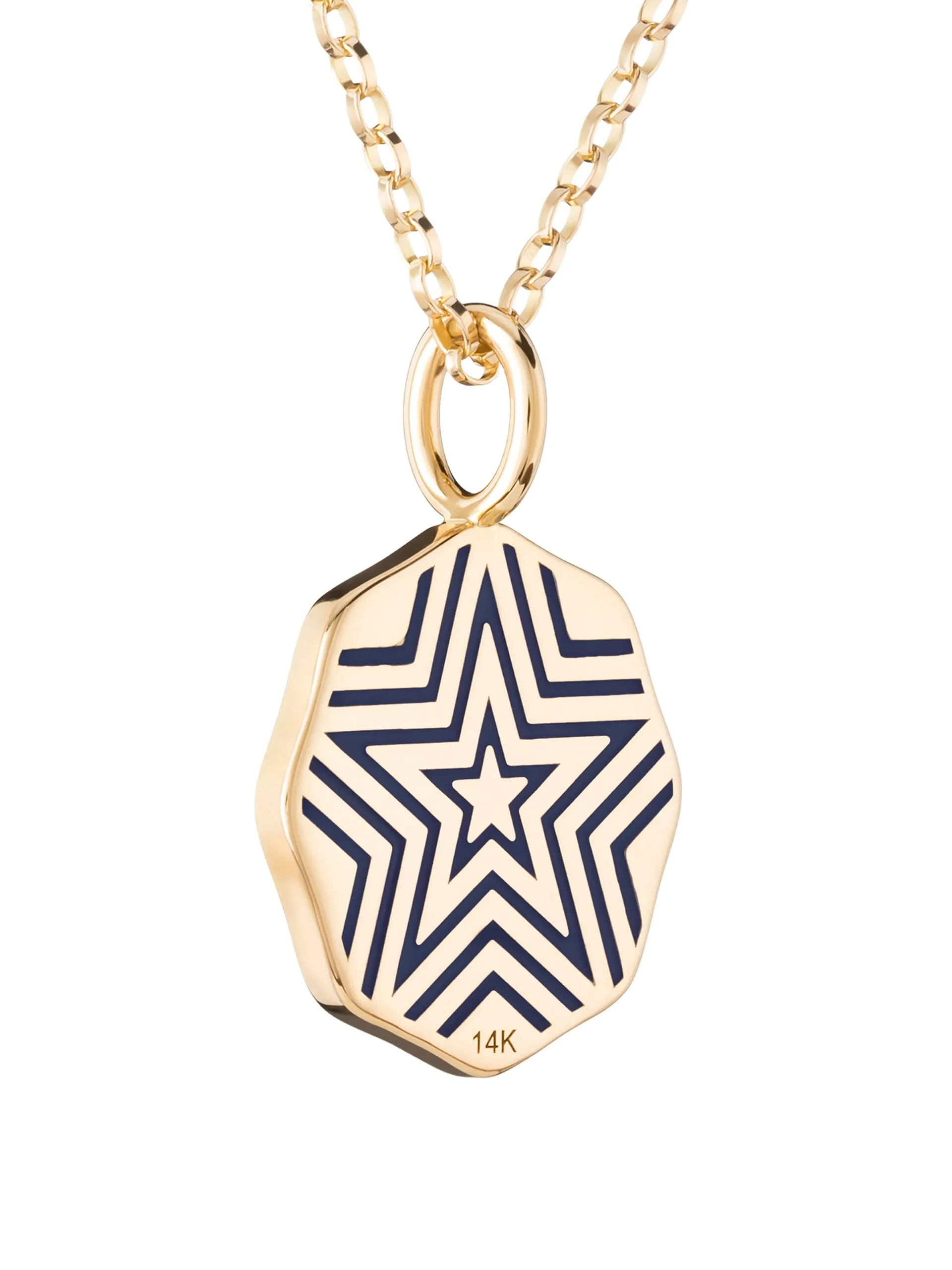 Mini Porte Bonheur necklace in ruby