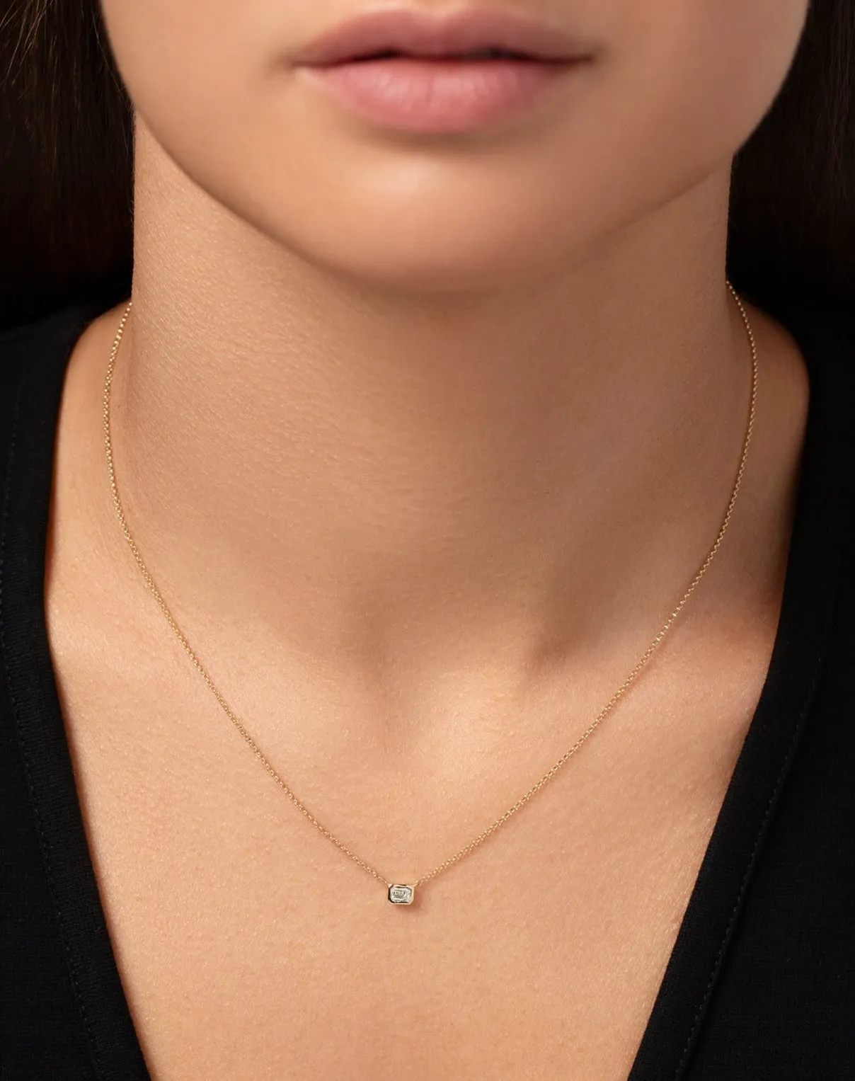 Mixed Shapes Diamond Pendant Necklace