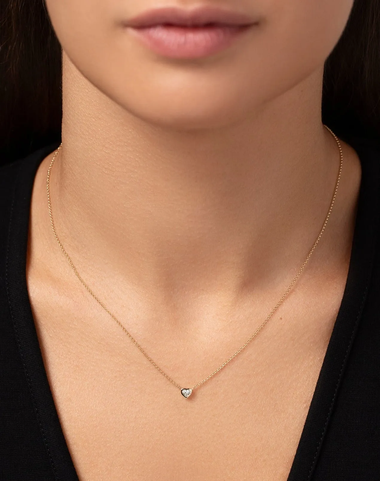 Mixed Shapes Diamond Pendant Necklace