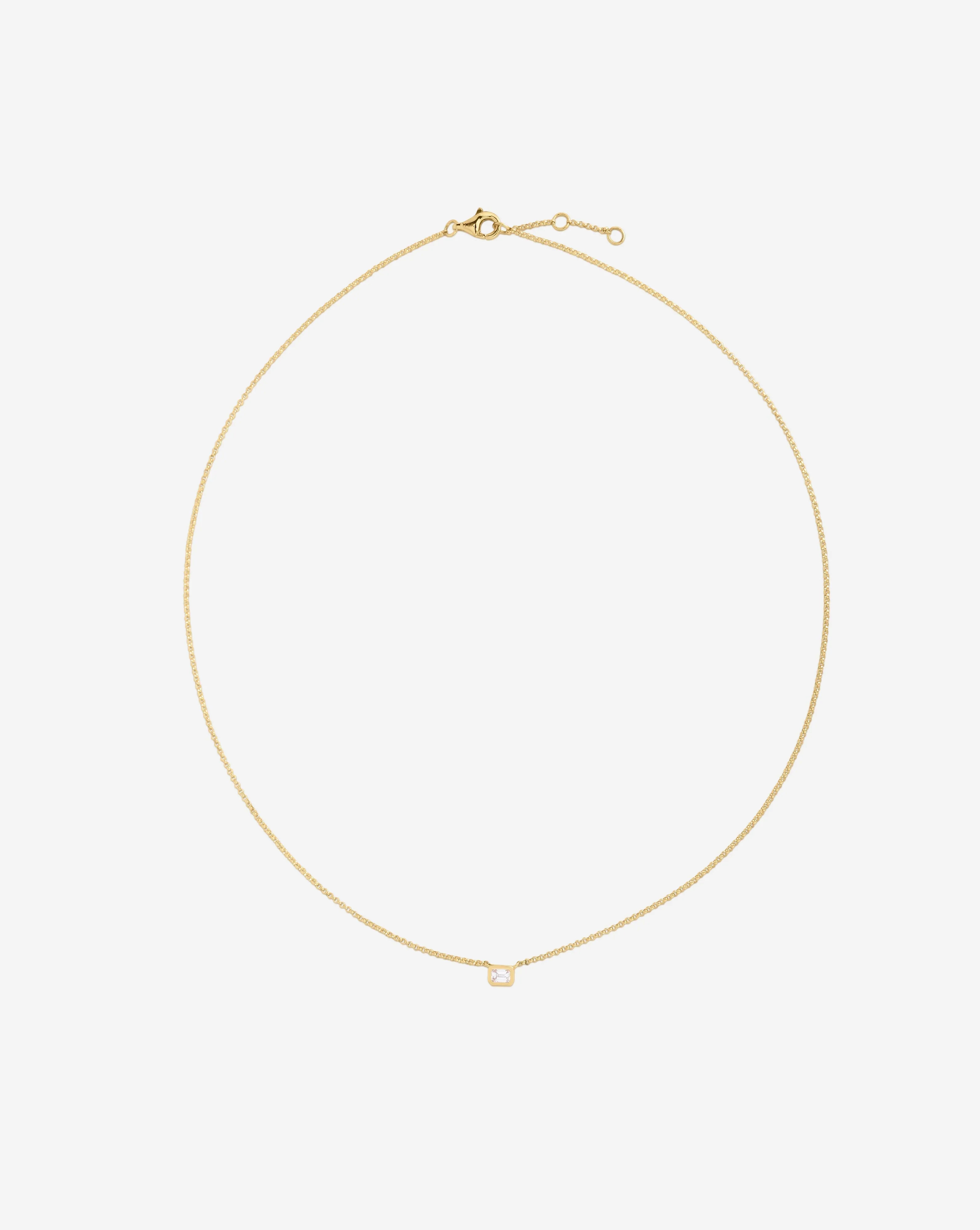 Mixed Shapes Diamond Pendant Necklace