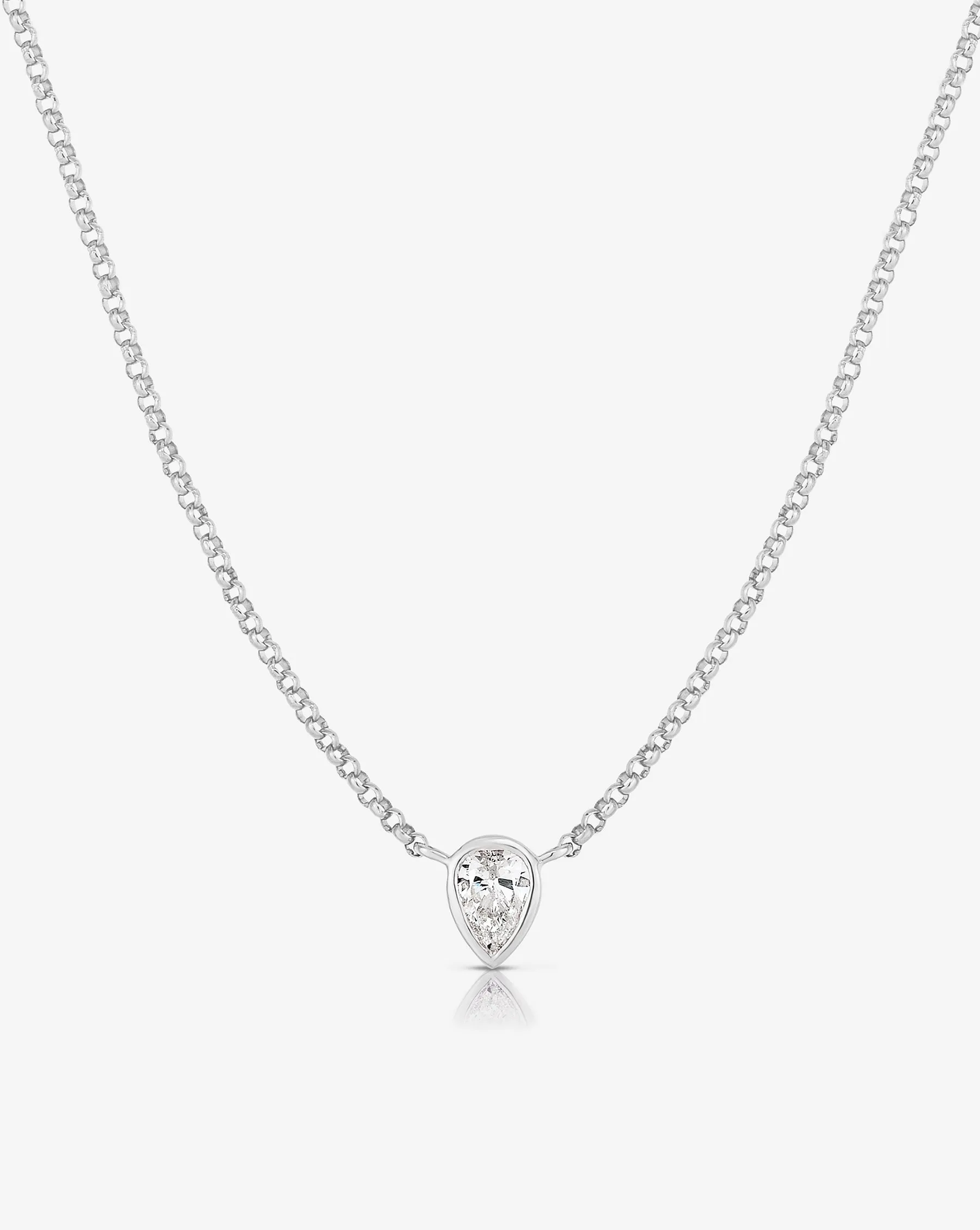 Mixed Shapes Diamond Pendant Necklace